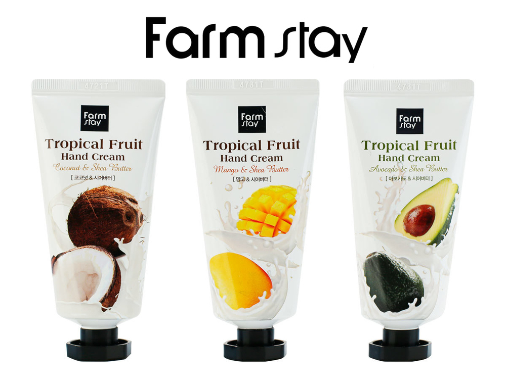 Крем для рук с маслом ши и тропическими фруктами от FarmStay