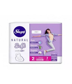 Sleepy Natural Прокладки гигиенические Long Extra soft 280мм 7шт