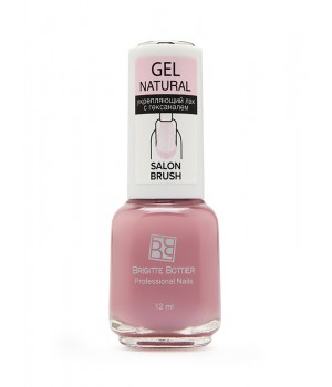 Brigitte Bottier укрепляющий лак для ногтей GEL NATURAL тон 05 пыльно-розовый 12мл, шт