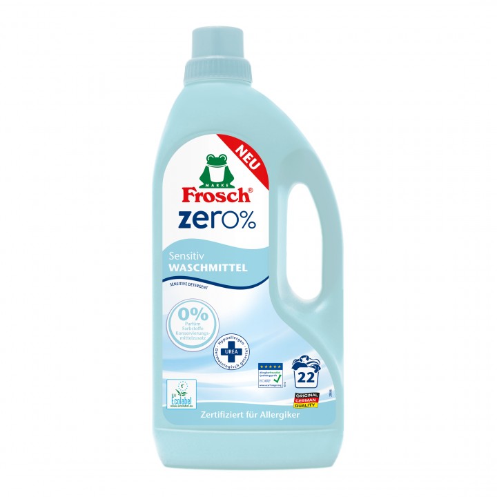Frosch Zero 0% Концентрированное жидкое средство для стирки "Сенситив" 1500 мл