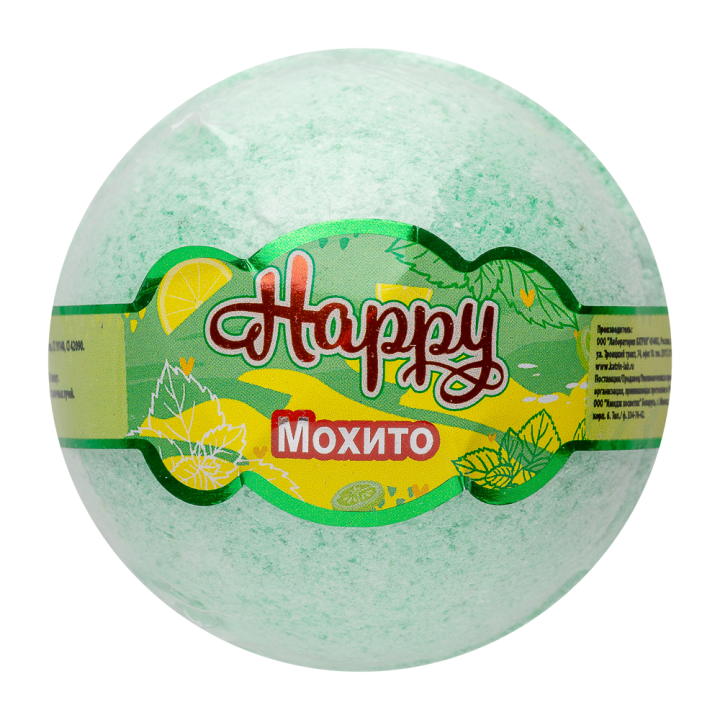 Лаборатория Катрин Бурлящий шар "Happy"  Мохито 120 г