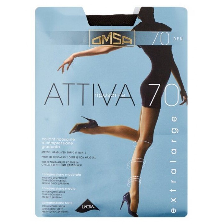 04862 Omsa Колготки Attiva 70 XXL Nero 6 (XXL)