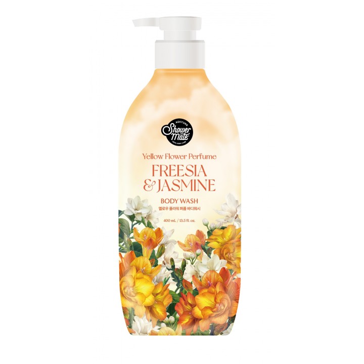 Shower Mate Гель для душа Flower Perfume ФРЕЗИЯ И ЖАСМИН, 400 мл