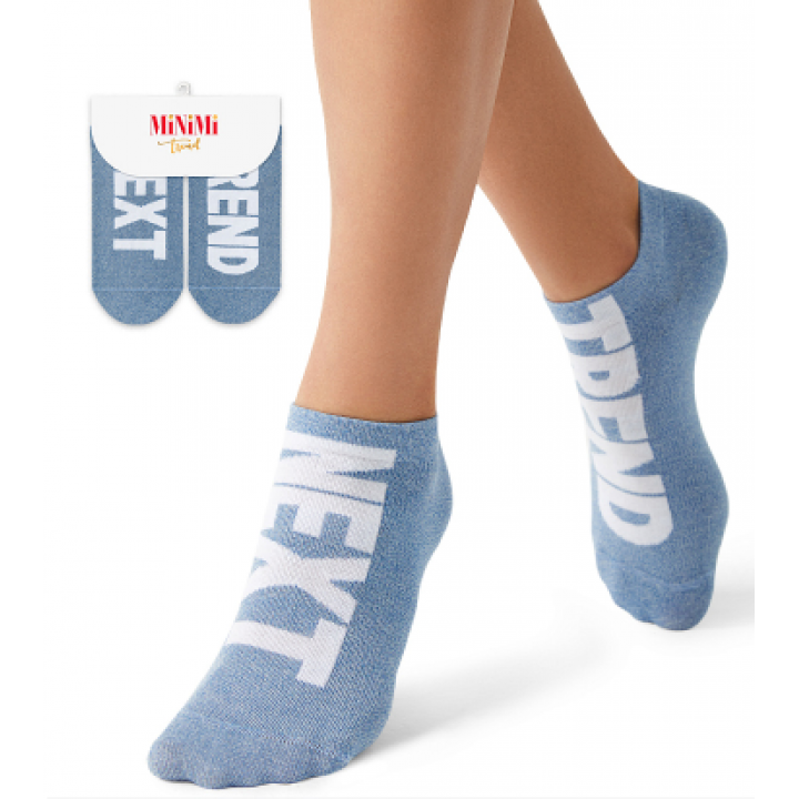 Minimi Носки TREND 4201 с надписью "NEXT TREND" Acqua 35-38