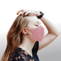 Dizao 3D Fashion Mask Многоразовая защитная маска (розовая)