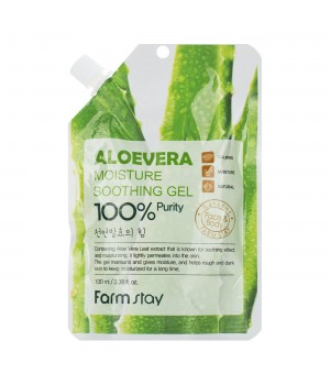 Farmstay Многофункциональный смягчающий гель с экстрактом алоэ Aloe Vera Moisture Soothing Gel 100 мл