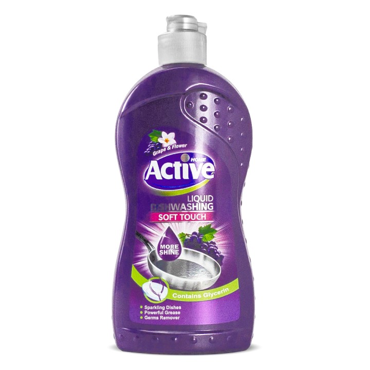 ACTIVE Гель для мытья посуды "Виноград", 500 мл Purple ACTIVE Гель для мытья посуды "Виноград", 500 мл Purple