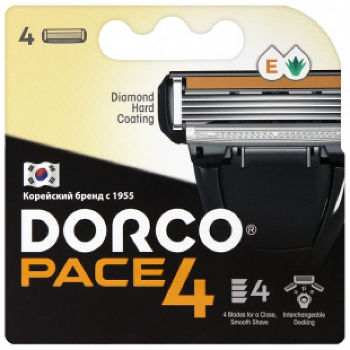 DORCO Kассеты FRA1040 для бритья Dorco Pace 4,4шт.