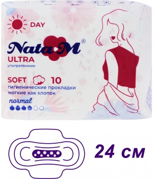 81602 NataM Прокладки гигиенические  10шт New Ultra Normal Soft