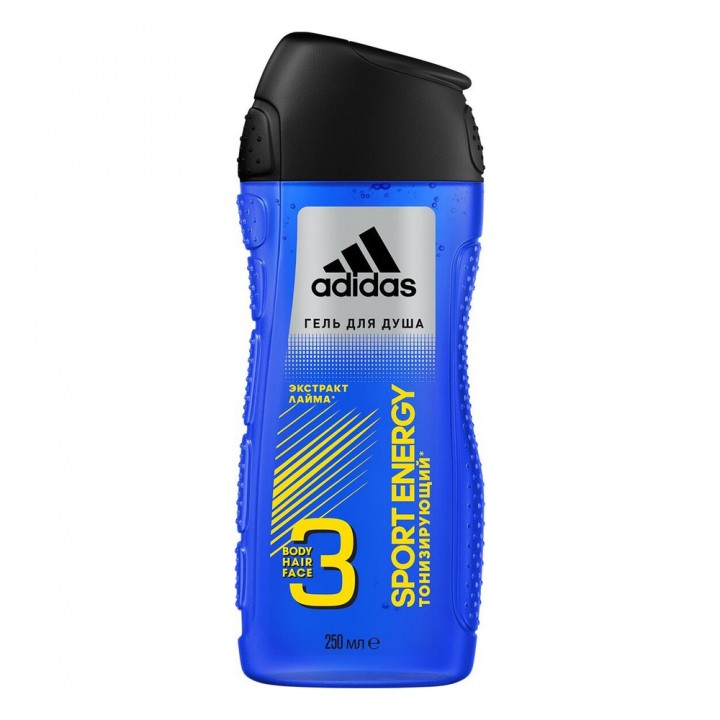 Adidas Sport Energy Мужской гель для душа "3 в 1" 250 мл