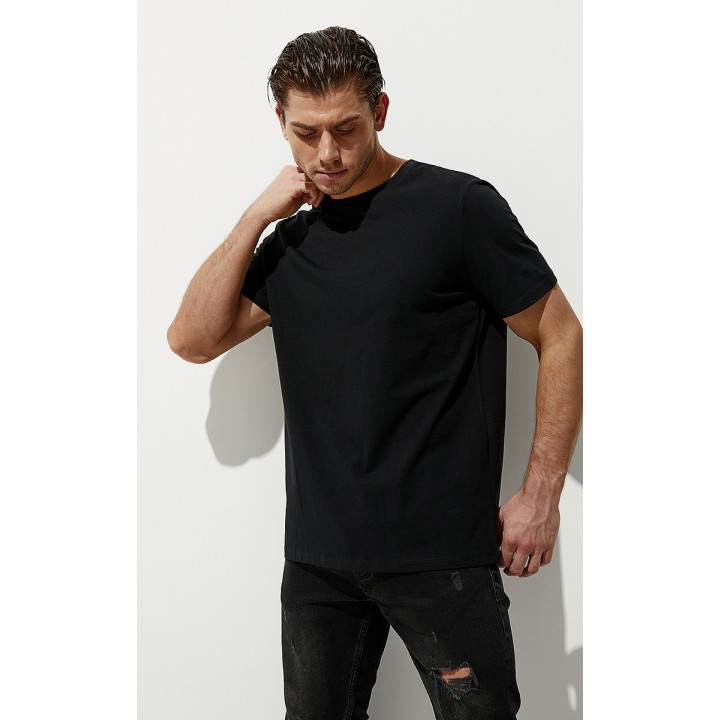 Фуфайка (футболка) мужская О_OMSA FOR MEN OmT_U 1201  OmT_U 1201 Футболка, COTTON Nero 46/M