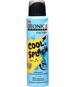 DEONICA FOR TEENS дезодорант Cool & Splash 150 мл (спрей)