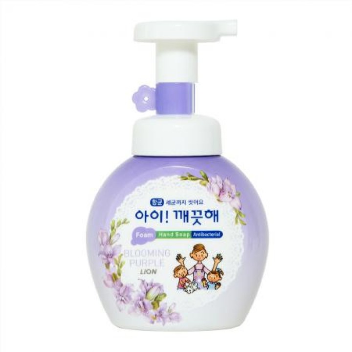 LION Ai kekute Foam handsoap blooming purple 250ml Жидкое пенное мыло для рук с ароматом фиалки