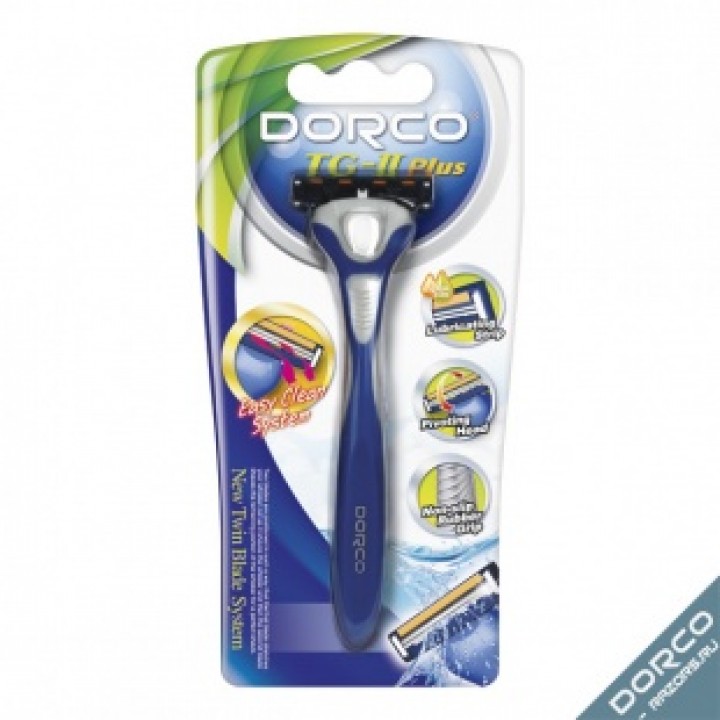 DORCO TG-II Plus NEW (станок + 1 кассет) система типа SLALOM, 2 лезвия, плав.головка