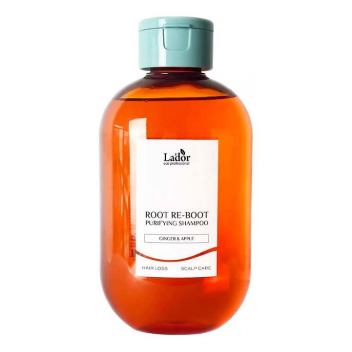 La'dor ROOT RE-BOOT PURIFYING SHAMPOO GINGER&APPLE Шампунь для восстановления корней волос с экстрактами имбиря и яблока 300мл