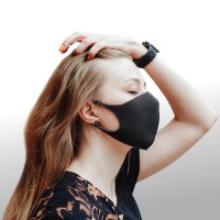 Dizao 3D Fashion Mask Многоразовая защитная маска (чёрная)