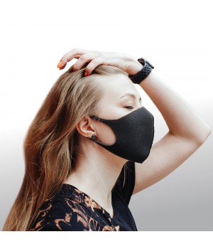 Dizao 3D Fashion Mask Многоразовая защитная маска (чёрная)