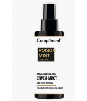 918756 Тимекс Compliment парфюмированный спрей-мист для тела и волос POISON, 110мл