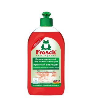Frosch Концентрированный гель для мытья посуды "Красный Апельсин" 500 мл