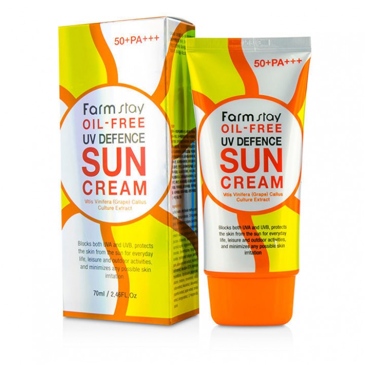 Farmstay Солнезащитный крем для лица Oil-Free UV Defence Sun Cream Spf 50+/pa +++ 70 мл