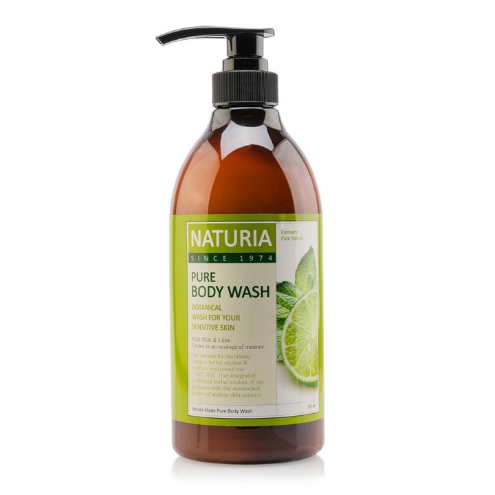 Naturia Гель для душа "Мята и лайм" Pure Body Wash Wild Mint & Lime 750 мл