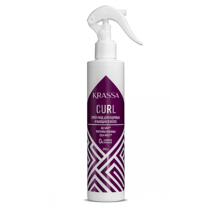 KRASSA Professional Curl Спрей-уход для кудрявых и вьющихся волос, 250 мл