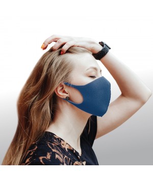 Dizao 3D Fashion Mask Многоразовая защитная маска (синяя)