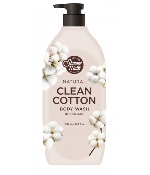 Shower Mate Гель для душа Natural ХЛОПОК / CLEAN COTTON, 500 мл