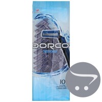 DORCO TD-708 однораз.бритв. станок (10 шт.), фиксир. головка с 2 лезвиями,  24уп/192уп