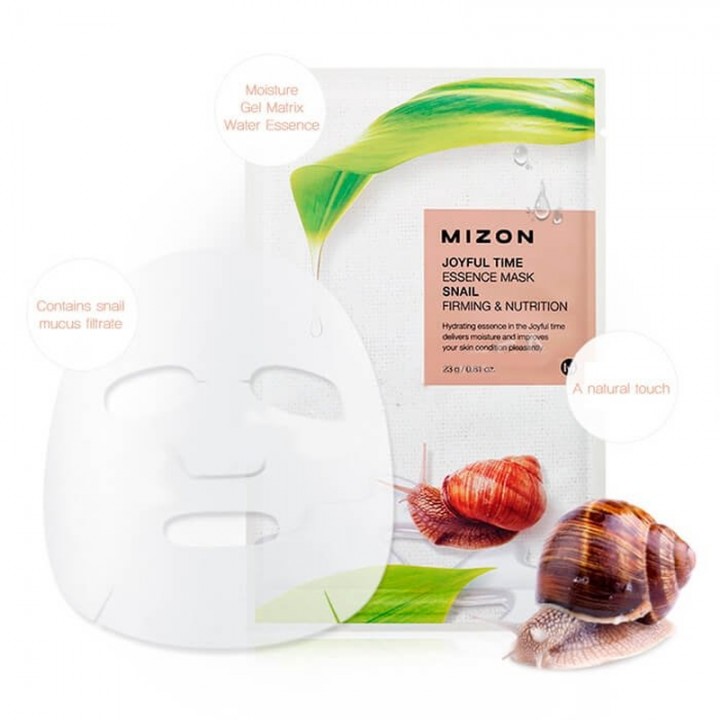 Mizon Тканевая маска для лица с экстрактом улиточного муцина 23 г