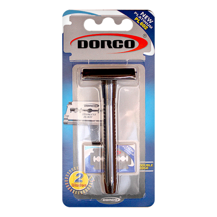 DORCO станок классический PL 602 в блистере + (2 лезвия)