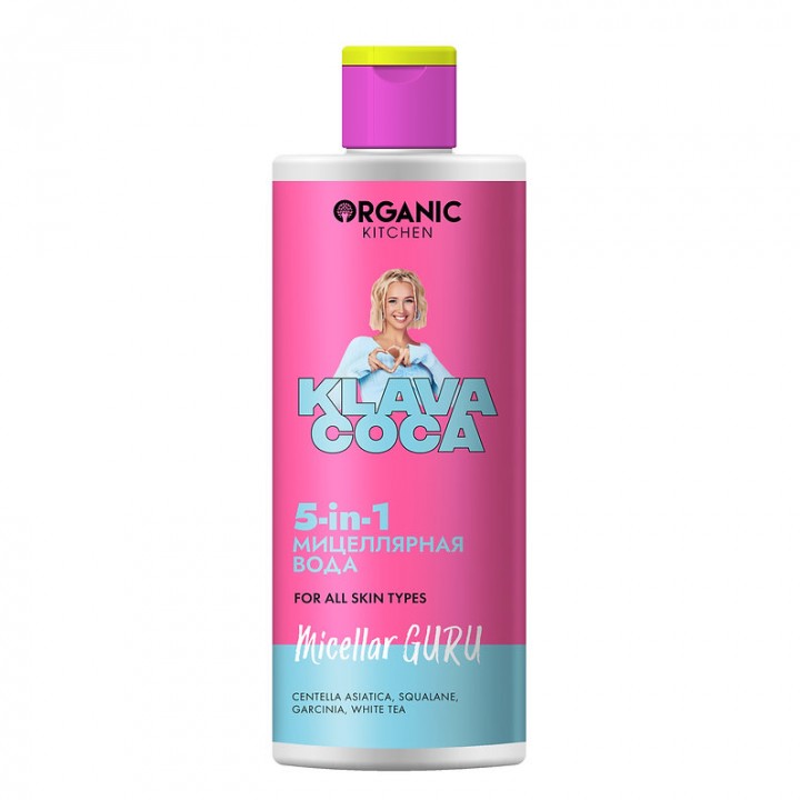 Organic Kitchen Klava Coca Мицеллярная вода "Micellar Guru 5-in-1", 300 мл