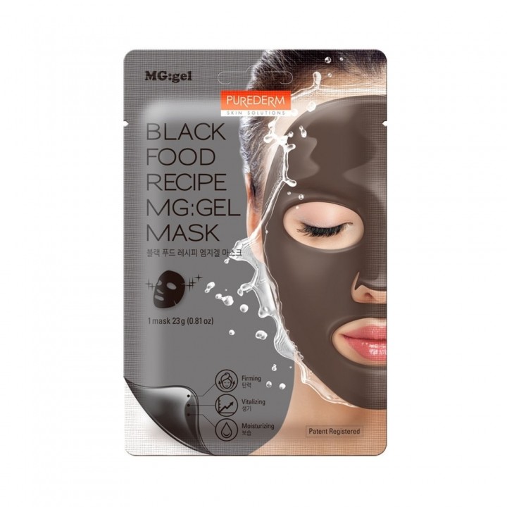 Purederm Укрепляющая гелевая маска для лица с черным комплексом