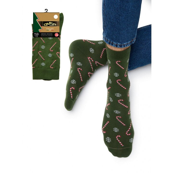 OMSA Носки STYLE 505 Конфеты Verde 45-47+