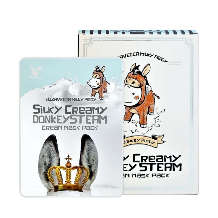 Elizavecca Маска для лица с паровым кремом Silky Creamy Donkey Steam 25 мл