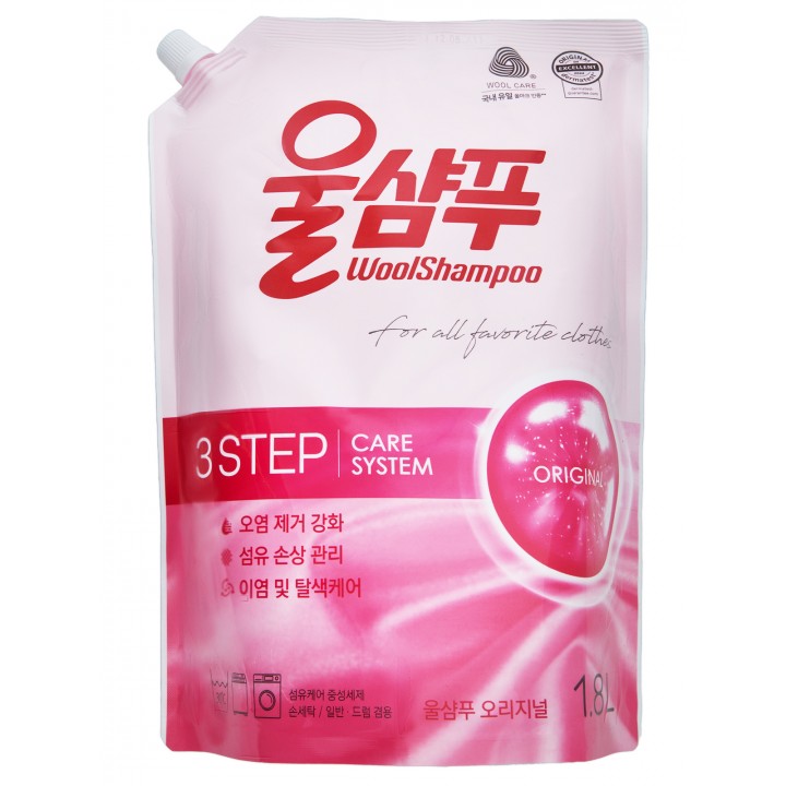 Wool Shampoo Жидкое средство для стирки "Оригинальный" 1800 мл (запаска)^