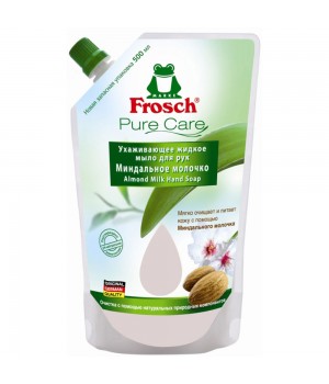 Frosch Ухаживающ.жидкое мыло для рук Миндальное молочко(зап.уп) 500 мл