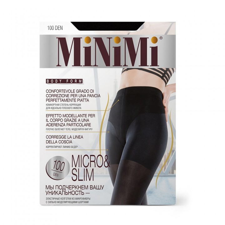 Minimi Колготки MICRO&SLIM 100 Carbone 2