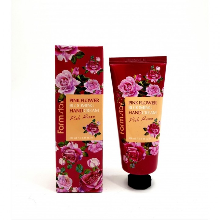 Farmstay Крем для рук с розой Pink Flower Blooming Hand Cream Pink Rose 100 мл