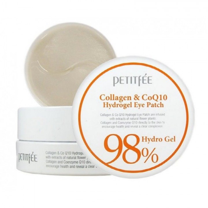 Petitfee Патчи для век гидрогелевые с коллагеном Collagen&CoQ10 Hydrogel Eye Patch 60 шт
