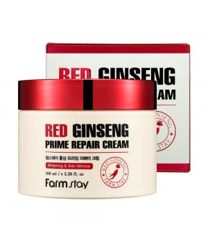 Farmstay Восстанавливающий крем с экстрактом красного женьшеня Red Ginseng Prime Repair Cream 100 мл