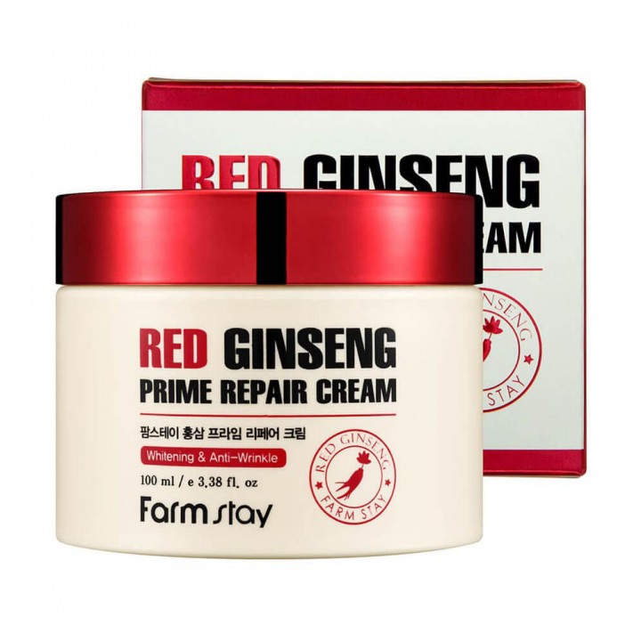 Farmstay Восстанавливающий крем с экстрактом красного женьшеня Red Ginseng Prime Repair Cream 100 мл