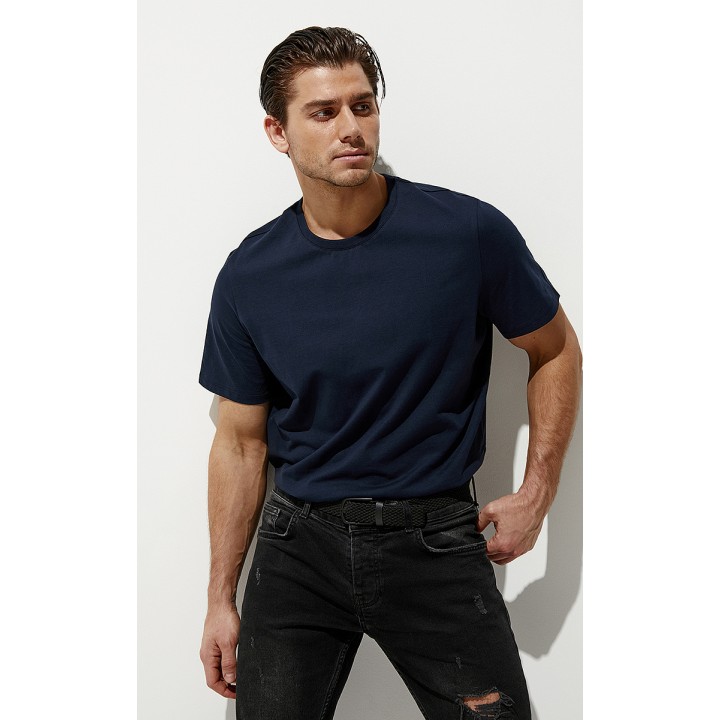 Фуфайка (футболка) мужская О_OMSA FOR MEN OmT_U 1201  Футболка Blu Notte 50/XL