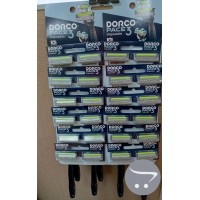 DORCO РACE 3 TRС200BL однораз. станок (1 шт.), (на КАРТЕ 24 шт.), 3 лезвия, увл. полоса, 240шт/960шт-