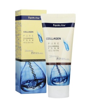 Farmstay Пенка для умывания с коллагеном Collagen Pure Cleansing Foam 180 мл