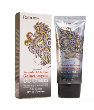 Farmstay CC крем на основе фермента дрожжевых грибков Formula All-In-One Galactomyces CC Cream 50 г