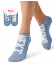 Minimi Носки TREND 4201 с надписью "NEXT TREND" Acqua 39-41^