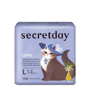961204 SecretDay Прокладки женские гигиенические LOVE, Large, 14 шт