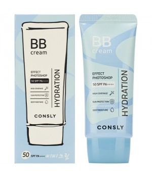 CONSLY Увлажняющий BB-крем с эффектом фотошопа SPF50/PA++++ Натуральный бежевый, 50 мл.