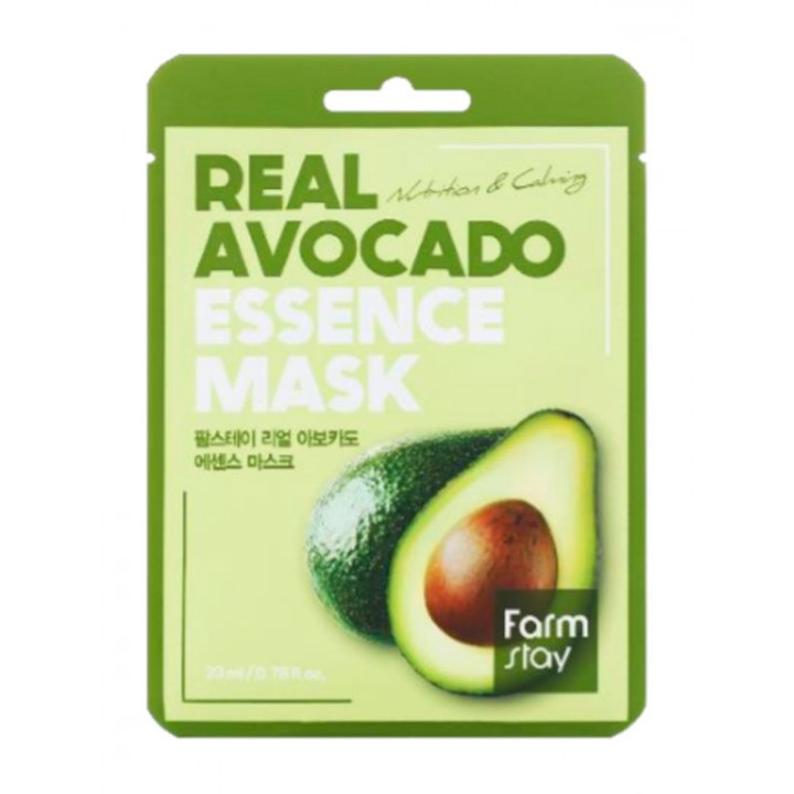 Farmstay Тканевая маска с экстрактом авокадо Real Avocado Essence Mask 23 мл